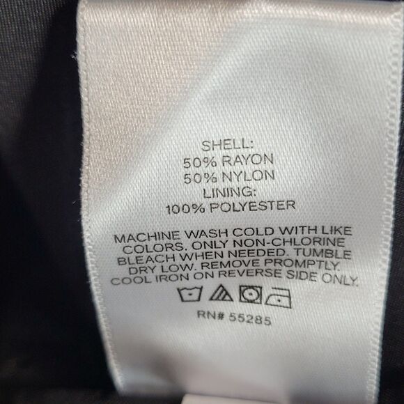 Express Top Black Floral Velvet Burnout Womens M Ruffles Sheer Sleeve Fairy Goth - Picture 9 of 10